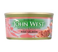 John West Pink Wild Pacific Skinless and Boneless Salmon, 170 g