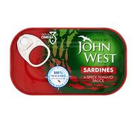 John West Sardines in Spicy Tomato Sauce, 120 g (Pack of 12)