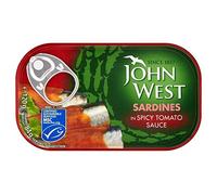John West Sardines in Spicy Tomato Sauce (120g) - Pack of 6