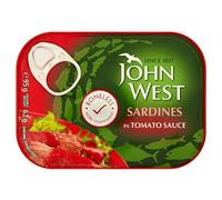 John West Sardines Skinless & Boneless in Tomato Sauce (95g) - Pack of 6