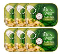 John West Skinless & Boneless Sardines in Olive Oil (95g) - Pack of 6