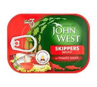 John West Skippers Brisling in Tomato Sauce 106g - Pack of 6