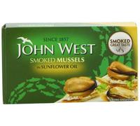John West Smoked Mussels In Sunflower Oil 85 g (Pack of 6)