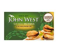John West Smoked Mussels in Sunflower Oil (85g) - Pack of 2