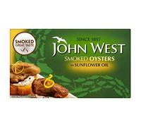 John West Smoked Oysters in Sunflower Oil (85g) - Pack of 6