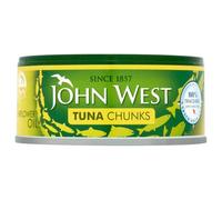John West Tuna Chunks in Oil - 145g Cans, Pack of 12