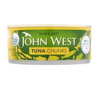John West Tuna Chunks in Sunflower Oil, 145 g, Pack of 12