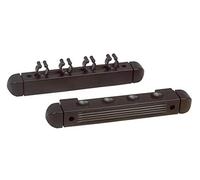 John West Wall Mount Cue Rack ? Holds 4 Cues Black