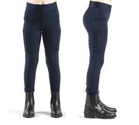 John Whitaker Clitheroe Children's Grip Riding Tights with Silicone Horse Shoe Print (UK, Age, 7 Years, 8 Years, Regular, Navy)