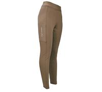 John Whitaker Clitheroe Children's Grip Riding Tights with Silicone Horse Shoe Print (UK, Age, 9 Years, 10 Years, Regular, Beige)