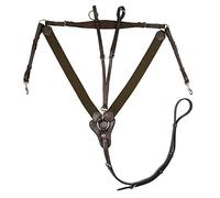 John Whitaker Eastwood V Elasticated Breast Plate Full Size Havana