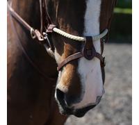 John Whitaker Rope Noseband - Full · Havana