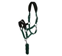 John Whitaker Unisex Club Headcollar and Lead Rope Set Green Full