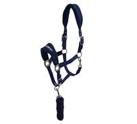 John Whitaker Unisex Club Headcollar and Lead Rope Set Navy Pony