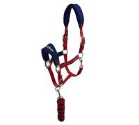 John Whitaker Unisex Club Headcollar and Lead Rope Set Red Pony