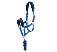 John Whitaker Unisex Club Headcollar and Lead Rope Set Royal Full