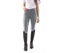 John Whitaker Womens Clayton Breeches with Silicone Grey L
