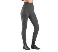 John Whitaker Womens Riding Tights with Silicone Knee Grey 10