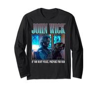 John Wick 90's Bootleg Prepare for War Dog Action Movie Long Sleeve T-Shirt