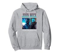 John Wick 90's Bootleg Prepare for War Dog Action Movie Pullover Hoodie, Adult Unisex, Heather Grey, Small
