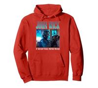 John Wick 90's Bootleg Prepare for War Dog Action Movie Pullover Hoodie, Adult Unisex, Red, Small