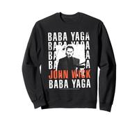 John Wick Baba Yaga Repeating Text & Photo Action Movie Sweatshirt