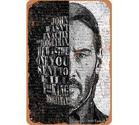 John Wick Boogeman Retro Look Tin 20X30 CM Decoration Crafts Sign for Home Kitchen Bathroom Farm Garden Garage Inspirational Quotes Wall Decor