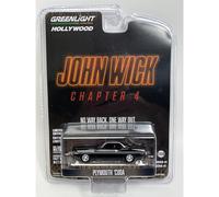 John Wick Chapter 4 Plymouth Cuda 1:64 Scale Greenlight 62020F