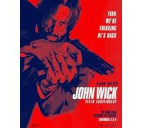 John Wick Keanu Reeves 10th Anniversary Movie Poster A1 A2 A3 - High-Glossy Art Print, (A1)