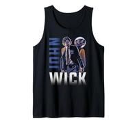 John Wick Modern Logo with John and Dog Action Movie Tank Top