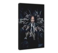 John Wick Reeves Movie Poster 3 Canvas Poster Wall Art Decor Print Picture Paintings for Living Room Bedroom Decoration Frame-style 08x12inch(20x30cm)