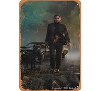John Wick Walk With Dog Vintage Look 8X12 Inch Tin Decoration Painting Sign for Home Kitchen Bathroom Farm Garden Garage Inspirational Quotes Wall Decor