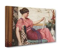 John William Godward An Amateur Canvas Print | Gallery Wrapped 30mm Frame Wall Art | 20x14 inches | Ready to Hang | Classic Picture | Living Room Bedroom Lounge Office