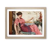 John William Godward An Amateur Classic Painting Framed Print | A3 Oak Framed Wall Art | Ready to Hang | Classic Historical Picture | Living Room Bedroom Lounge Office