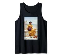 John William Godward Idleness (Girl with a Kitten) Tank Top