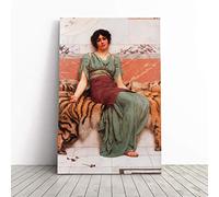 John William Godward Sweet Dreams Canvas Print | Gallery Wrapped 30mm Frame Wall Art | 20x14 inches | Ready to Hang | Modern Picture | Living Room Bedroom Lounge Office