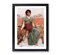 John William Godward Sweet Dreams Classic Painting Framed Print | A2 Black Framed Wall Art | Ready to Hang | Classic Historical Picture | Living Room Bedroom Lounge Office