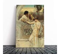 John William Godward Yes or No Canvas Print | Gallery Wrapped 30mm Frame Wall Art | 20x14 inches | Ready to Hang | Modern Picture | Living Room Bedroom Lounge Office
