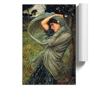 John William Waterhouse Boreas | Unframed Wall Art Print | Ready to Frame Poster | Modern Home Decor Picture | Artwork for Living Room, Bedroom, Kitchen or Office | A1 (59.4x84.1 cm)