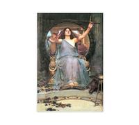 John William Waterhouse Circe Offering The Cup to Ulysses Canvas Art Poster And Wall Art Picture Print Modern Family Bedroom Decor Unframe 20x30inch(5