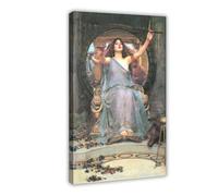 John William Waterhouse Circe Offering The Cup to Ulysses Canvas Art Poster And Wall Art Picture Print Modern Family Bedroom Decor Frame 16x24inch(40x