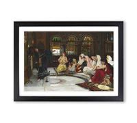 John William Waterhouse Consulting The Oracle Framed Print | A2 Oak Framed Wall Art | Ready to Hang | Modern Nature Picture | Living Room Bedroom Lounge Office
