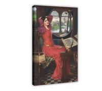 John William Waterhouse - I Am Half Sick of Shadows, Said The Lady of Shalott Poster for Room Aesthetics Canvas Wall Art Poster And Print Frame 12x18i