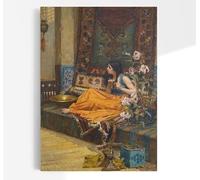 John William Waterhouse In The Harem, An Odalisque | Victorian Romanticist Painting, Vintage Print, Fine Wall Art Poster, Artwork Home Decor
