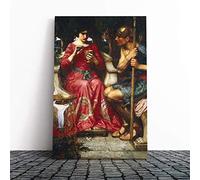 John William Waterhouse Jason and Medea Canvas Print | Gallery Wrapped 30mm Frame Wall Art | 20x14 inches | Ready to Hang | Modern Picture | Living Room Bedroom Lounge Office