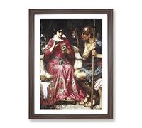 John William Waterhouse Jason And Medea Classic Painting Framed Print | A2 Walnut Framed Wall Art | Ready to Hang | Classic Historical Picture | Living Room Bedroom Lounge Office