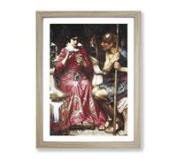 John William Waterhouse Jason And Medea Classic Painting Framed Print | A3 Oak Framed Wall Art | Ready to Hang | Classic Historical Picture | Living Room Bedroom Lounge Office