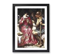 John William Waterhouse Jason And Medea Classic Painting Framed Wall Art Print, Ready to Hang Picture for Living Room Bedroom Home Office Décor, Black A3 (34 x 46 cm)
