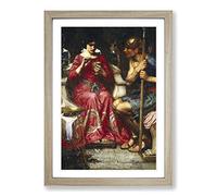 John William Waterhouse Jason and Medea Framed Print | A2 Oak Framed Wall Art | Ready to Hang | Modern Nature Picture | Living Room Bedroom Lounge Office