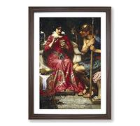 John William Waterhouse Jason and Medea Framed Print | A2 Walnut Framed Wall Art | Ready to Hang | Modern Nature Picture | Living Room Bedroom Lounge Office